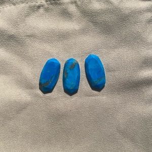 Kendra Scott Aqua Apatite
Dani, Dillon, Delaney Stones X 3, Flat Back.